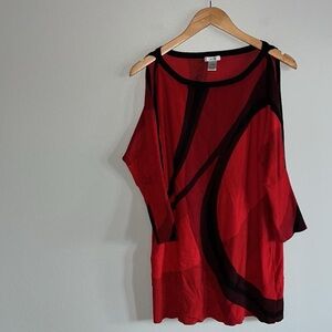 Cache Vintage Open Shoulder Dress
